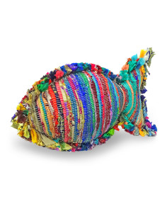 Cuscino Fishome L in tappeto multicolore