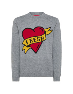 SUN68 maglia per uomo round fresh heart FW24