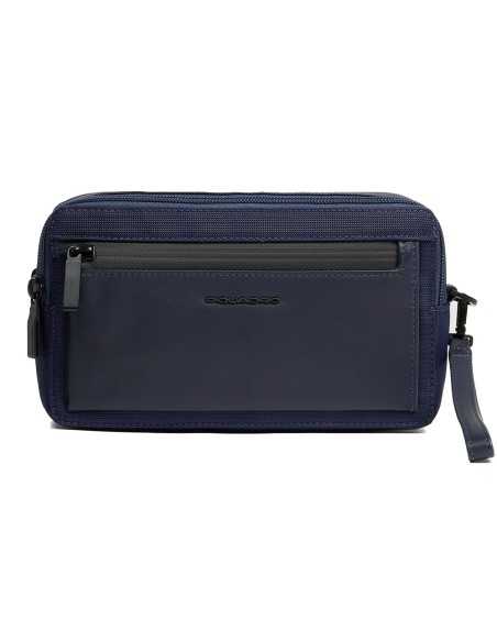 Piquadro pochette Orion in tessuto riciclato per uomo