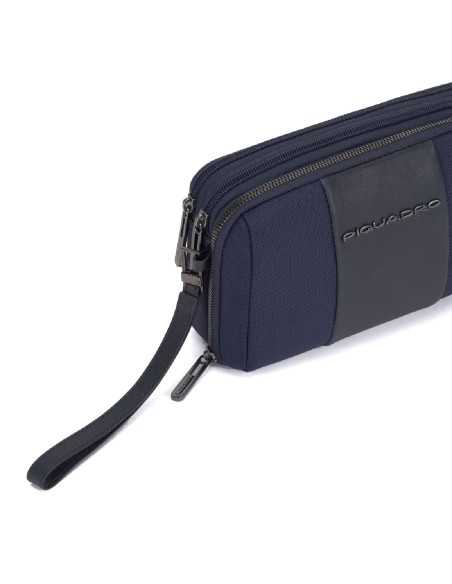 Piquadro pochette Brief 2 in tessuto riciclato per uomo