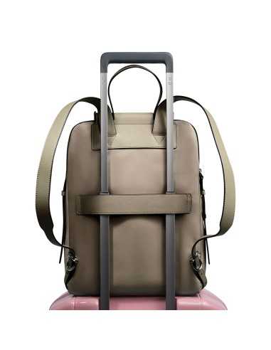 Piquadro zaino in pelle e tessuto Piquadro zaino in pelle e tessuto