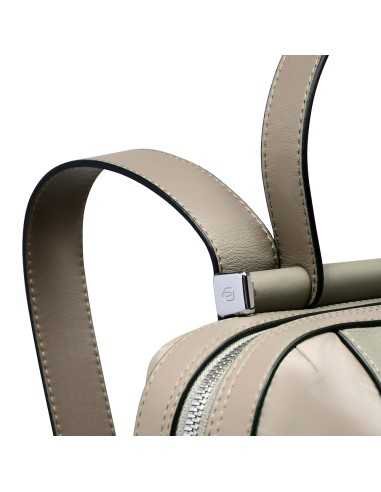 Piquadro zaino in pelle e tessuto Piquadro zaino in pelle e tessuto