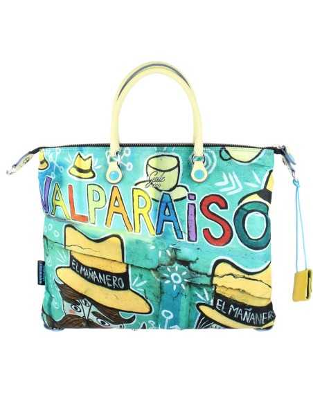 Gabs borsa media in nylon Trip Print