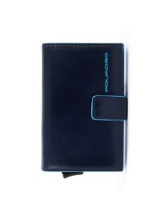 Piquadro portacarte sliding Blue Square