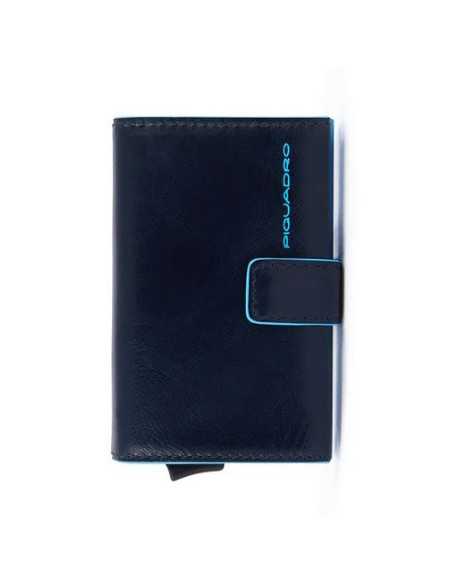 Piquadro portacarte sliding Blue Square