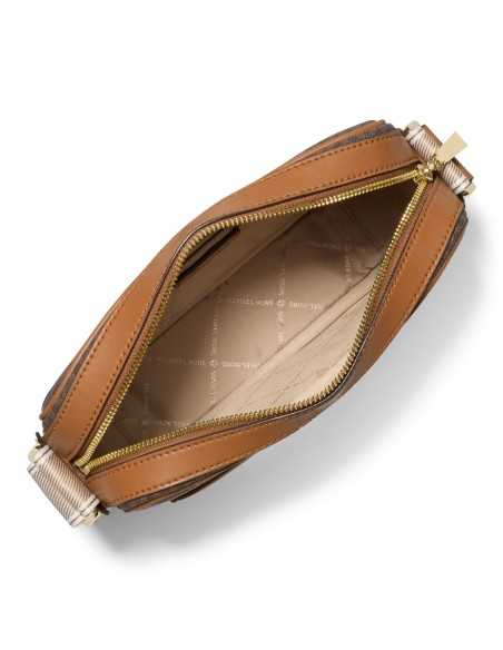 Michael Kors camera bag in pelle martellata