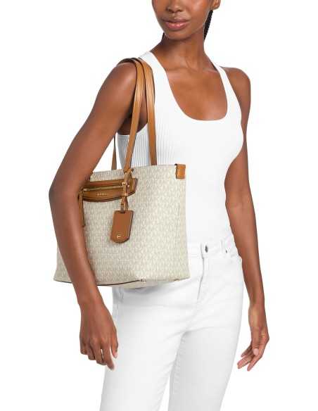 Michael Kors borsa tote Jet Set Travel media logo