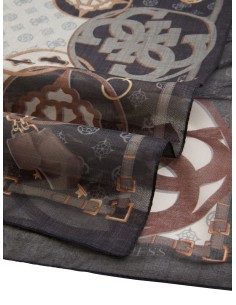 Guess sciarpa stampa logo 2