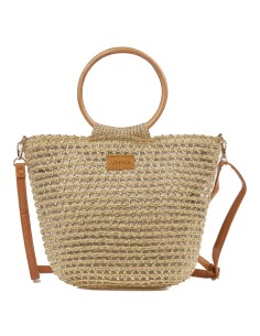 Verde borsa tracolla in paglia