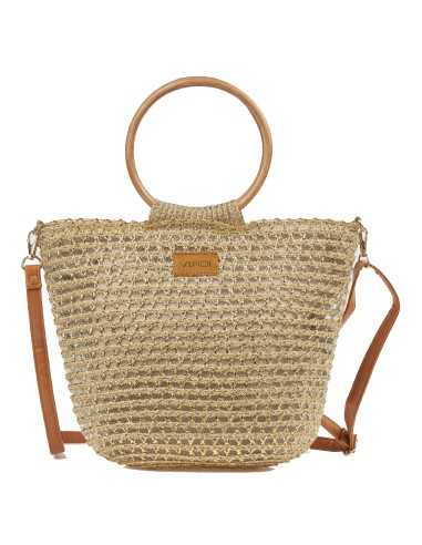 Verde borsa tracolla in paglia