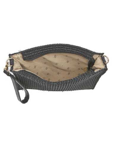 Verde borsa tracolla in paglia