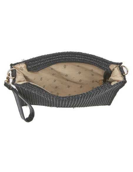 Verde borsa tracolla in paglia