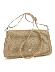 BORSA TRACOLLA VERDE IN PAGLIA 2