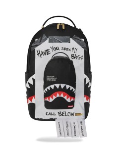 ZAINO SPRAYGROUND MISSING BAG FLYER ON BAG WITH REAL CUT...