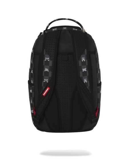 ZAINO SPRAYGROUND GRAY PEEKING CHARACTER CHECK