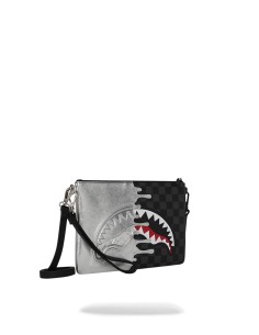 Sprayground pochette Silver side drip crossover 2