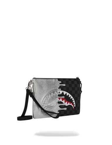 Sprayground pochette Silver side drip...