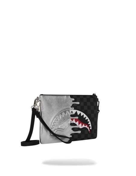 Sprayground pochette Silver side drip crossover