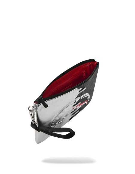 POCHETTE SPRAYGROUND SILVER SIDE DRIP CROSSOVER