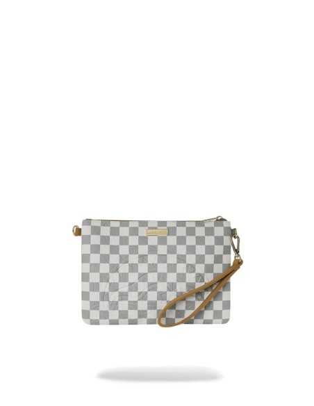 Sprayground pochette Graff embossed cream check crossover