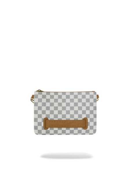 Sprayground pochette Graff embossed cream check crossover