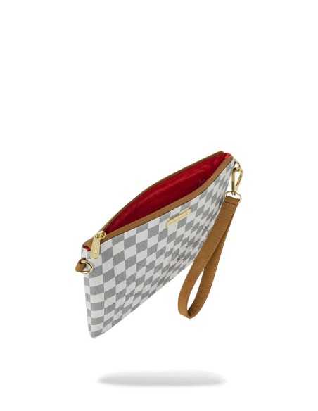 Sprayground pochette Graff embossed cream check crossover