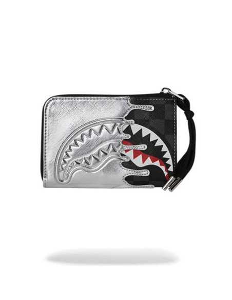 Sprayground portafoglio Silver side drip