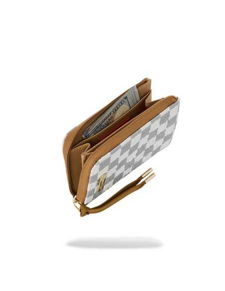 Sprayground portafoglio Graff embossed cream check