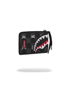 PORTAFOGLIO SPRAYGROUND GRAY PEEKING CHARACTER CHECK 2