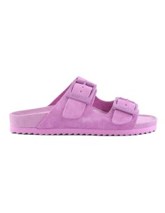 SANDALI COLORS SLOFI IN PELLE SCAMOSCIATA