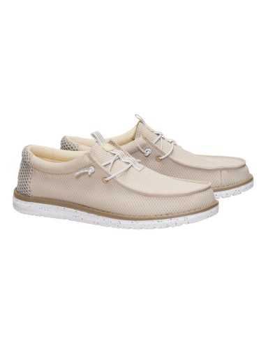 MOCASSINO HEY DUDE WALLY MESH NEUTRALS