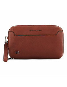 Piquadro wrist clutch bag with two dividers
